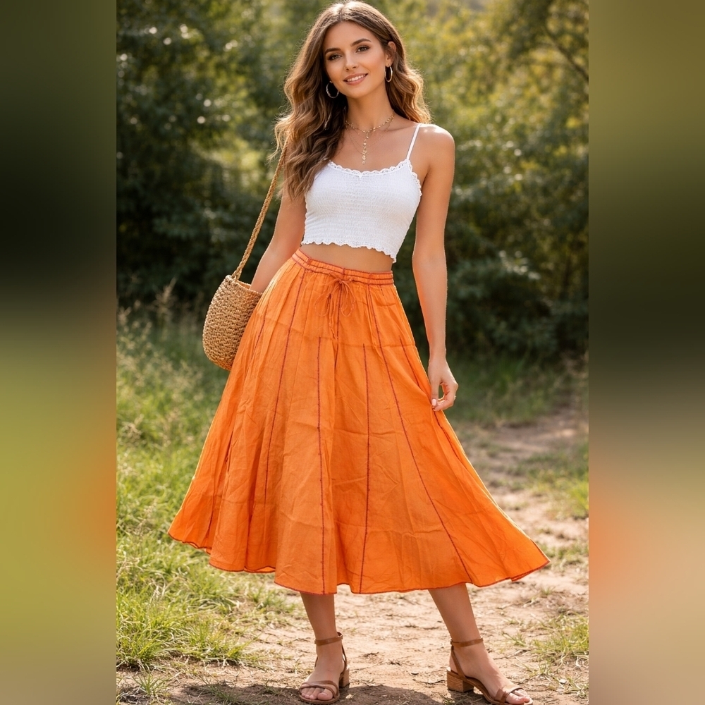 Pura Vida Boho Sequin Skirt
